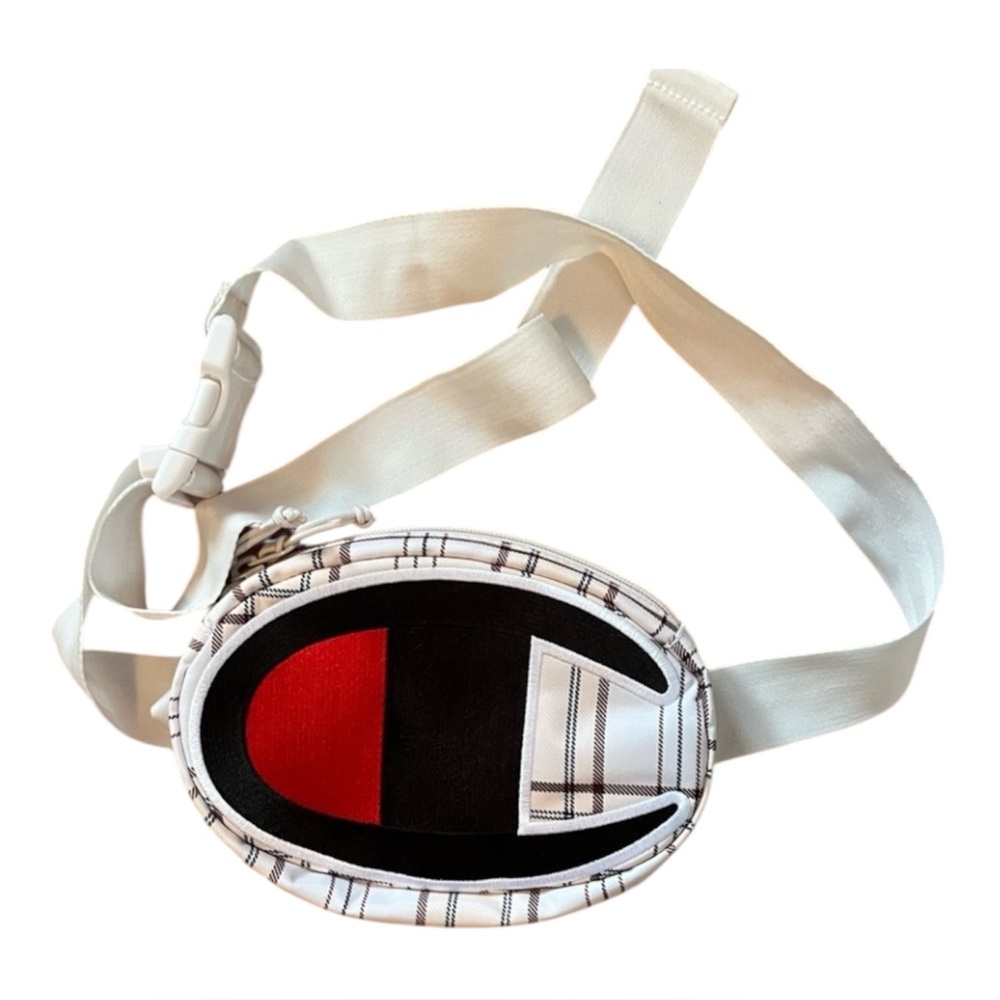 2/$20 - Champion’s White and Black Plaid Crossbody Bag
